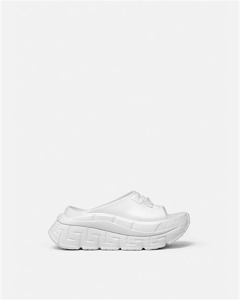 versace medusa slide white|Versace platform medusa.